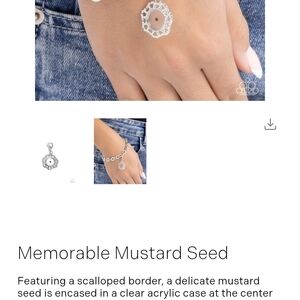 Silver Mustard Seed Pendant Necklace